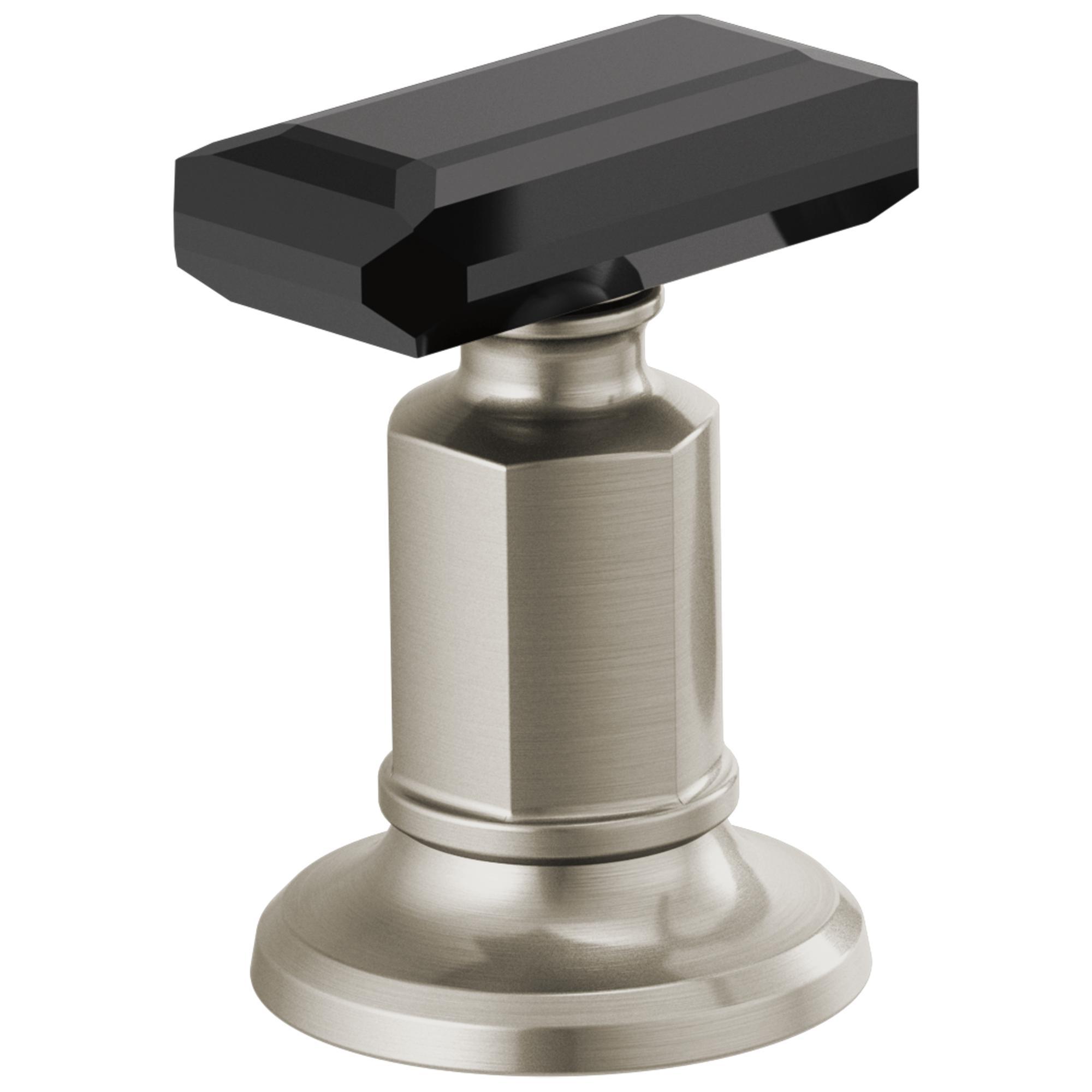 Brizo® HK5376-NKBC Invari™ Handle Kit, For Use With Invari™ 65378LF-LHP/65378LF-LHP-ECO Widespread Lavatory Faucets, Luxe Nickel/Black Crystal, Import