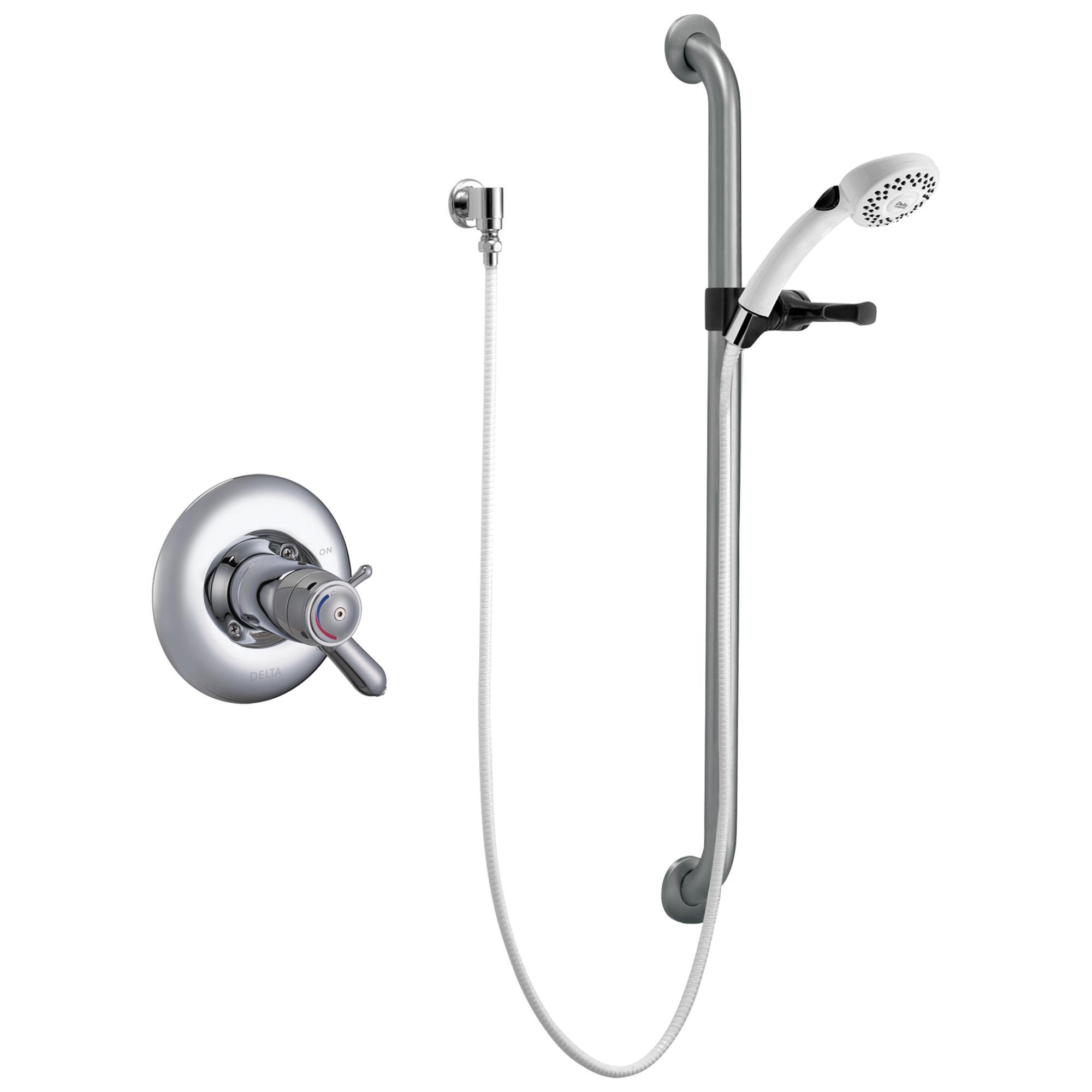 DELTA® T17TH155-05 TempAssure® 17T Universal Shower Trim Only, MultiChoice®, 2.5 gpm, Polished Chrome, Import