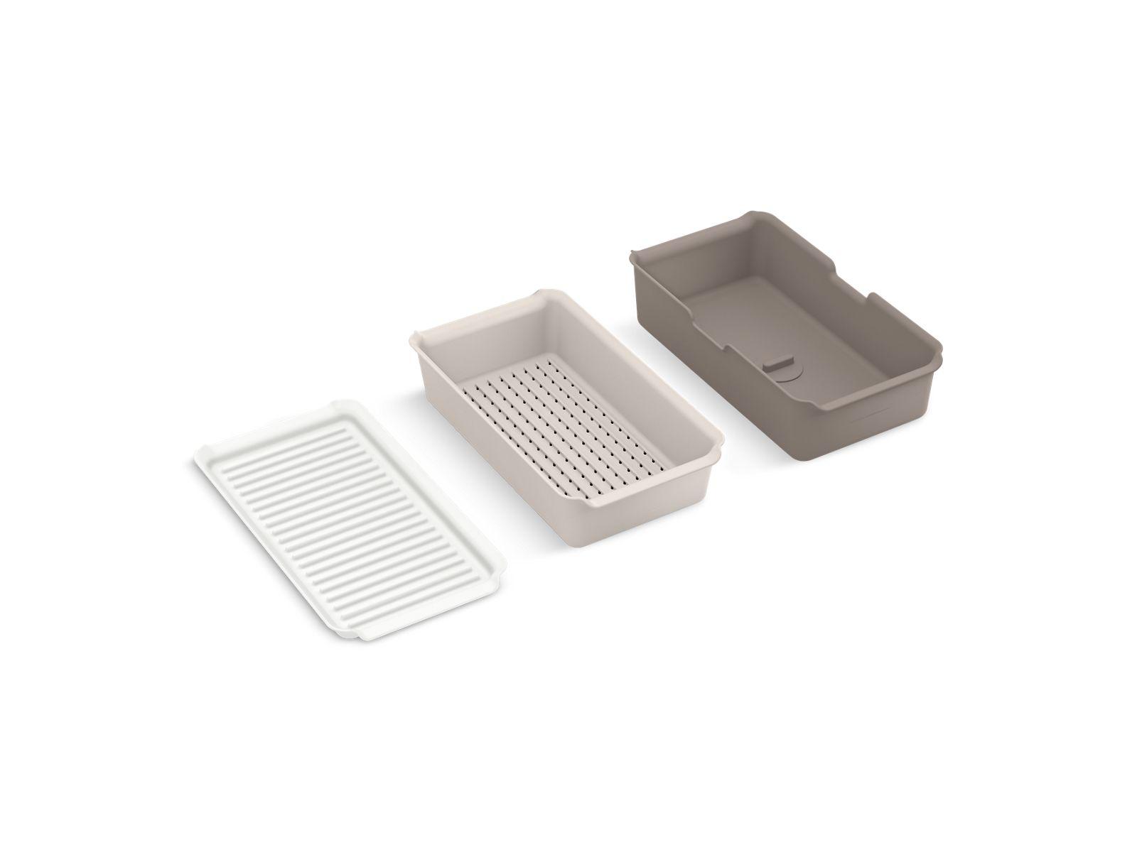 Kohler® 35478-LGT K-35478 Sink Accessory Set, For Use With Strive and Billings Sinks, Three Piece, Polypropylene
