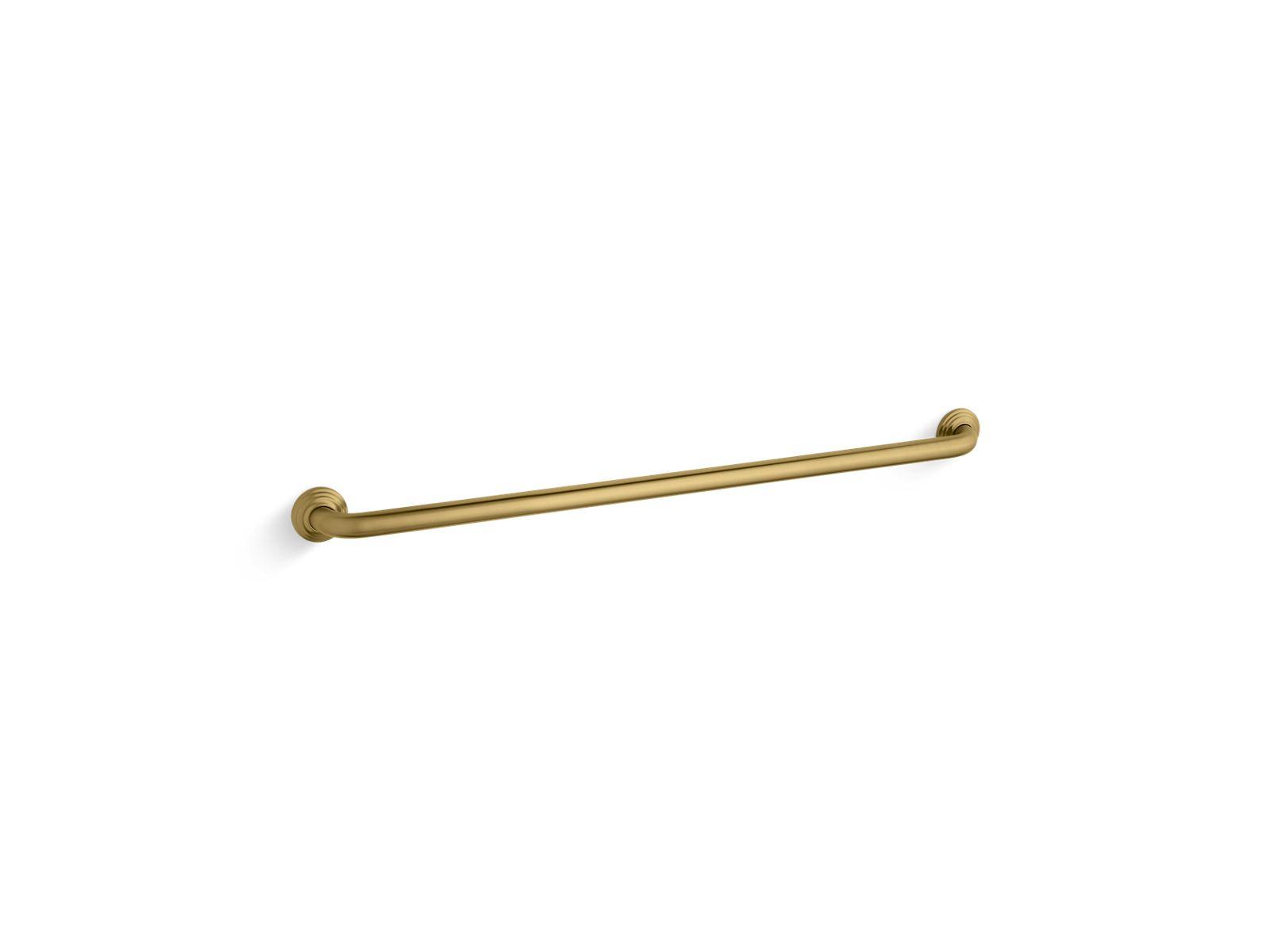 Kohler® 10544-2MB 10544 Grab Bar, 1-1/4 in Dia 38-13/16 in L, Vibrant Brushed Moderne Brass, Metal