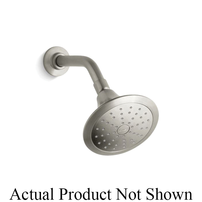 Kohler® 10327-G-BN Single-Function Showerhead With Katalyst™ Air-Induction Technology, Forte®, 1.75 gpm Maximum, 1 Spray, Wall Mount, 5-1/2 in Dia x 4-11/16 in H Head