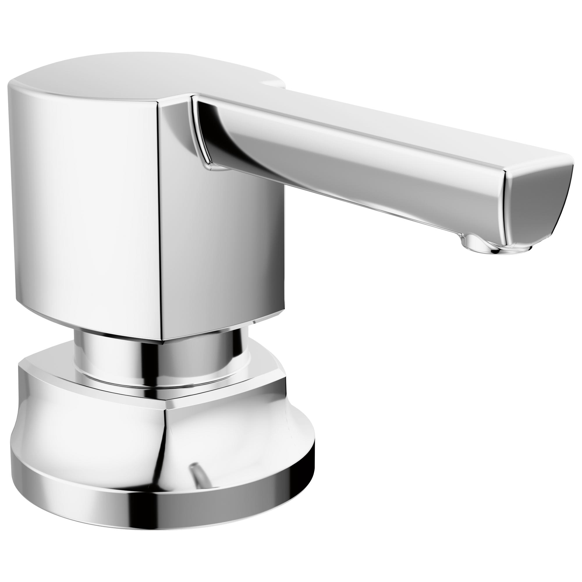 Brizo® 695306-PC-L Kintsu® Refillable Soap and Lotion Dispenser, Chrome, 4.56 in OAL, Zinc, Import