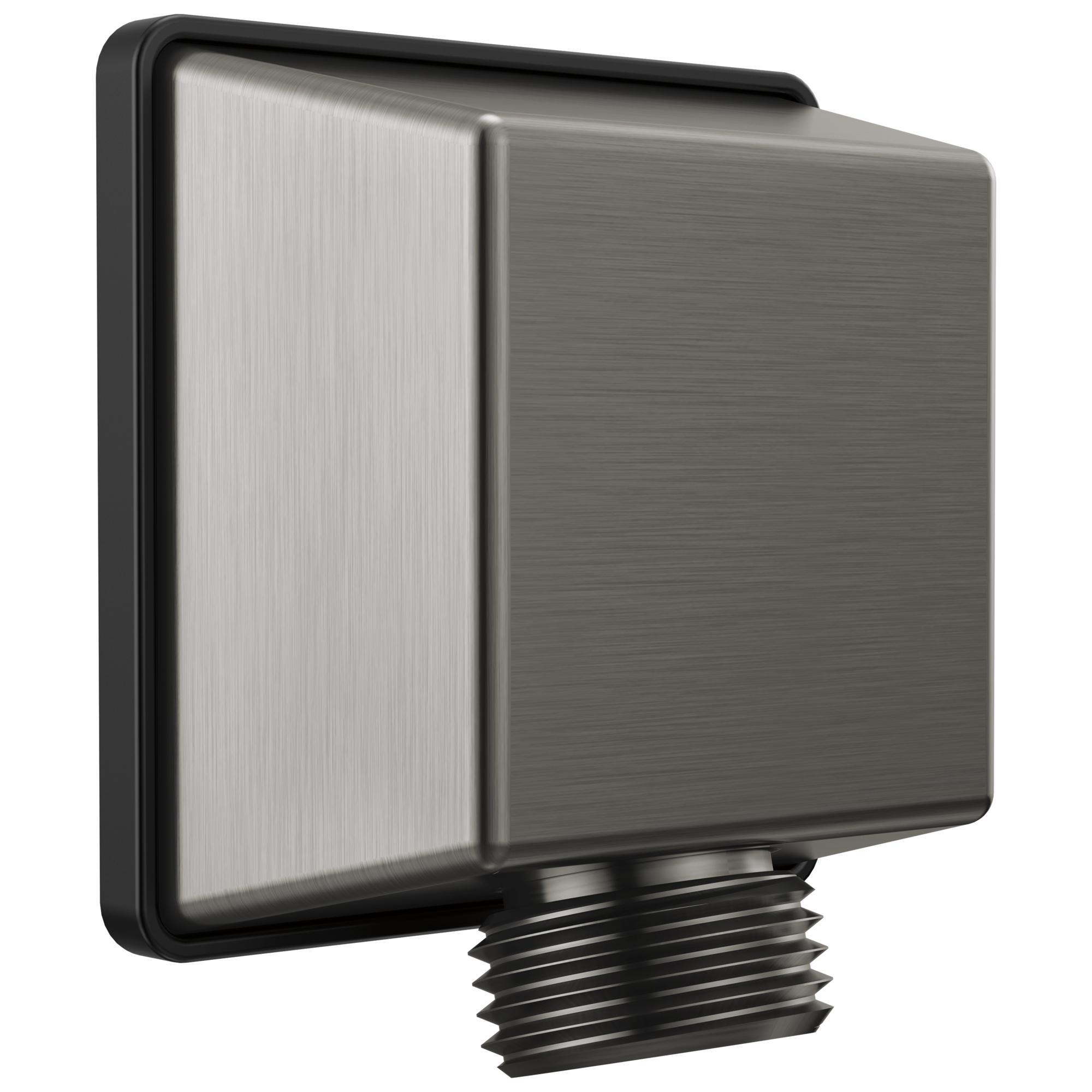 DELTA® 50570-KS-PR Square Universal Handshower Wall Elbow, 1/2 in Nominal, FNPT x NPSM End Style, Solid Brass, Import