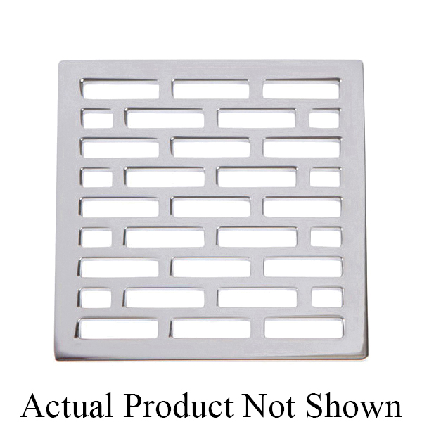 Newport Brass® 233-406/06 Decorative Square Shower Drain Trim Plate, Solid Brass
