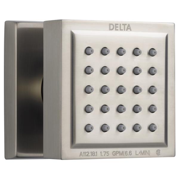 DELTA® 50150-SS-PR Body Spray, Number of Spray Type: 1, Full Body Spray, 1.75 gpm Max Flow, Square Head, Wall Mount, Import