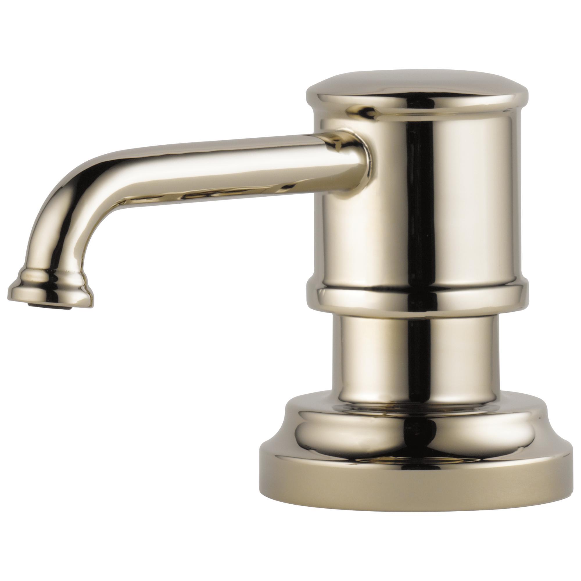 Brizo® RP75675PN Artesso® Traditional Soap/Lotion Dispenser, 15 oz Capacity, Deck Mount, Import
