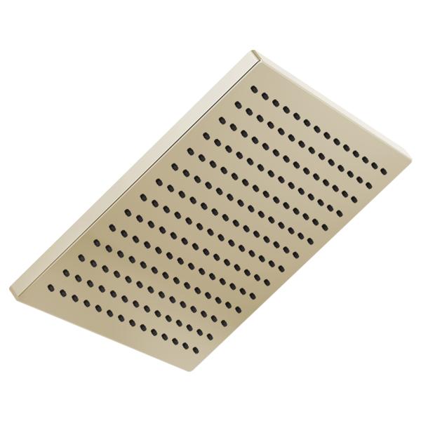 DELTA® 52159-PN-PR25 Raincan Universal Showerhead, 2.5 gpm Max Flow, 1 Sprays, Ceiling/Wall Mount, 11-3/4 in L x 11-3/4 in W x 2-3/8 in H Head, Import