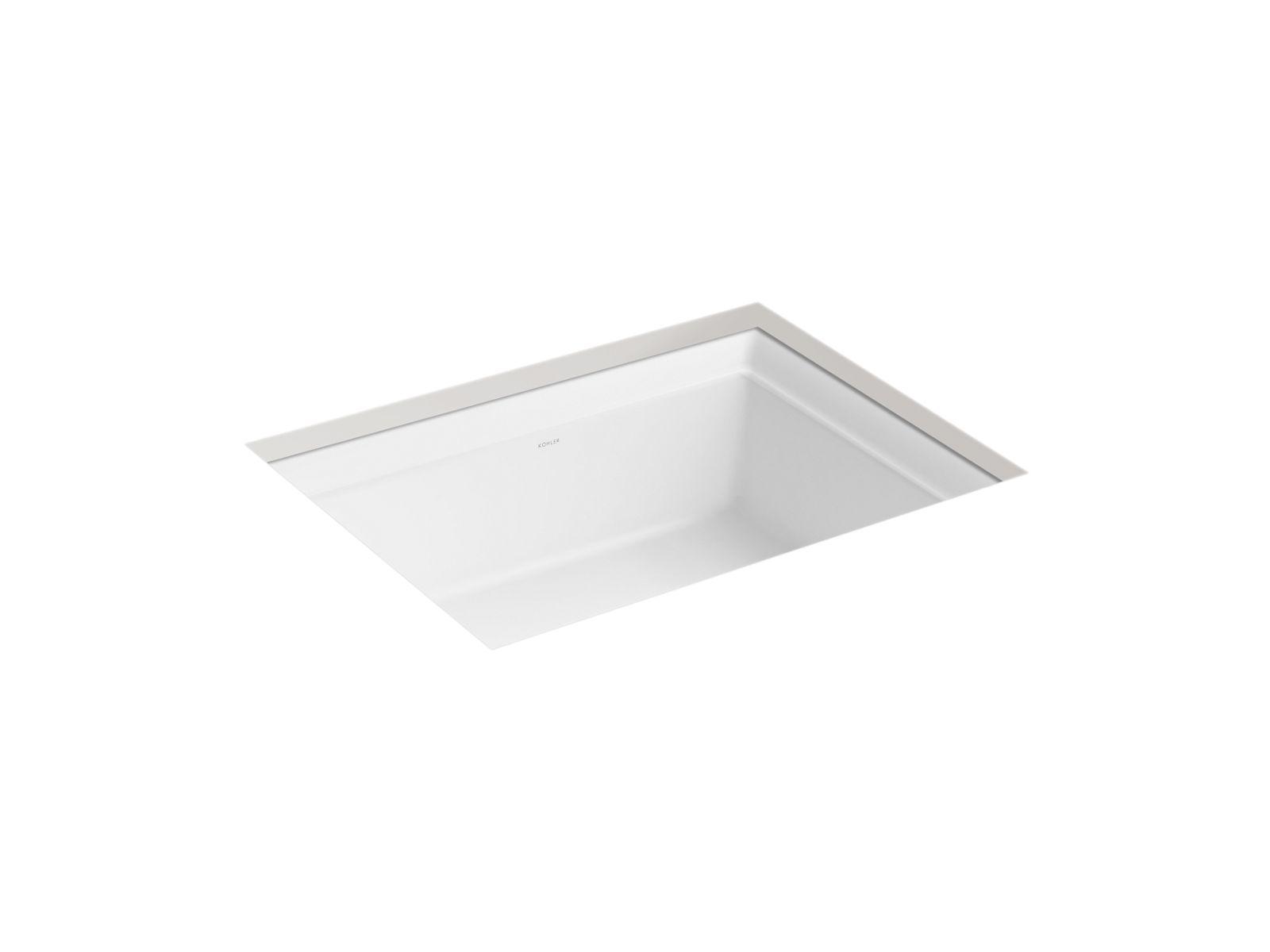 Kohler® 21783-0 Artifacts™ Bathroom Sink, Vitreous China, White