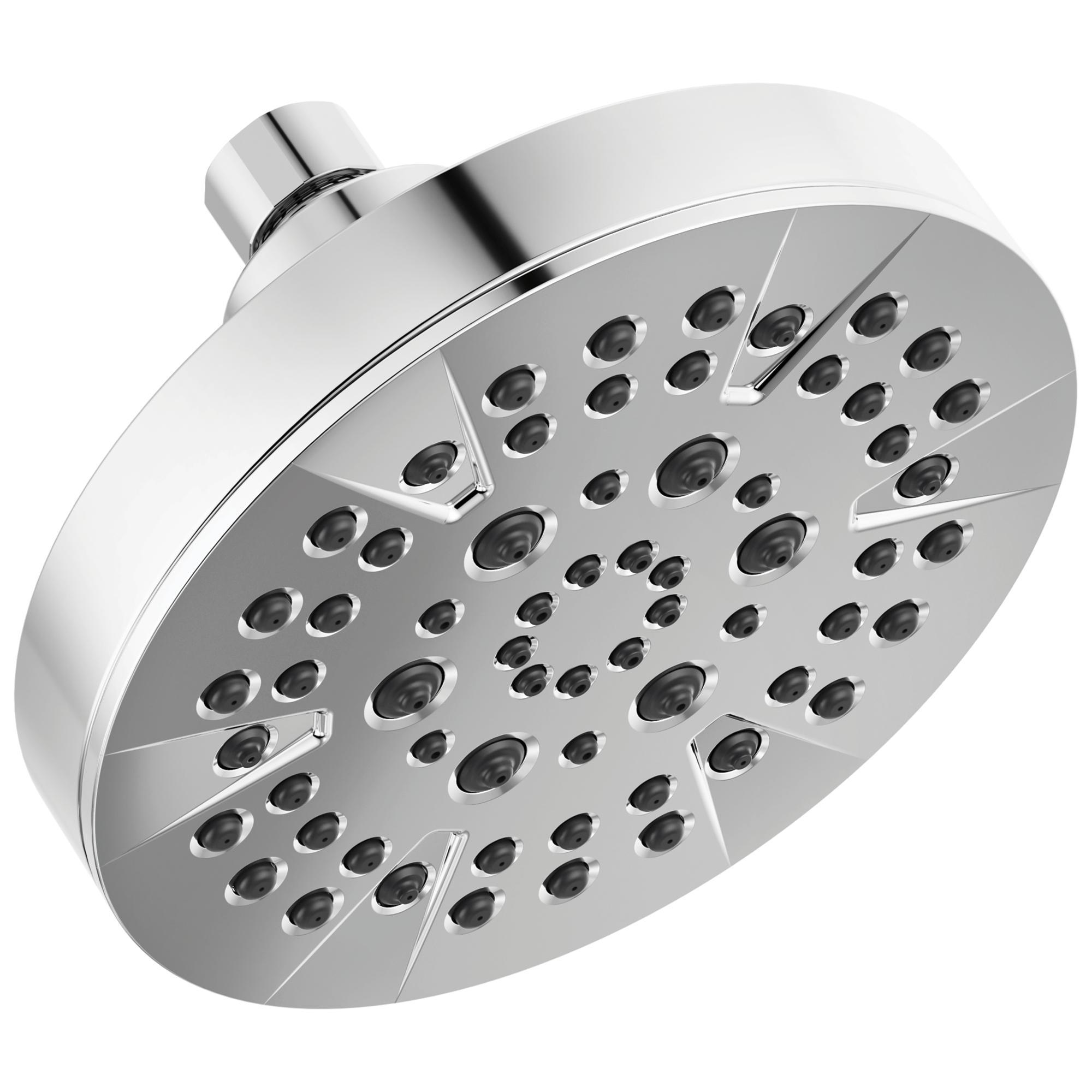 DELTA® 52535 Dual Shower Head, 1.75 gpm Max Flow, 5 Sprays, Wall Mounting, Import