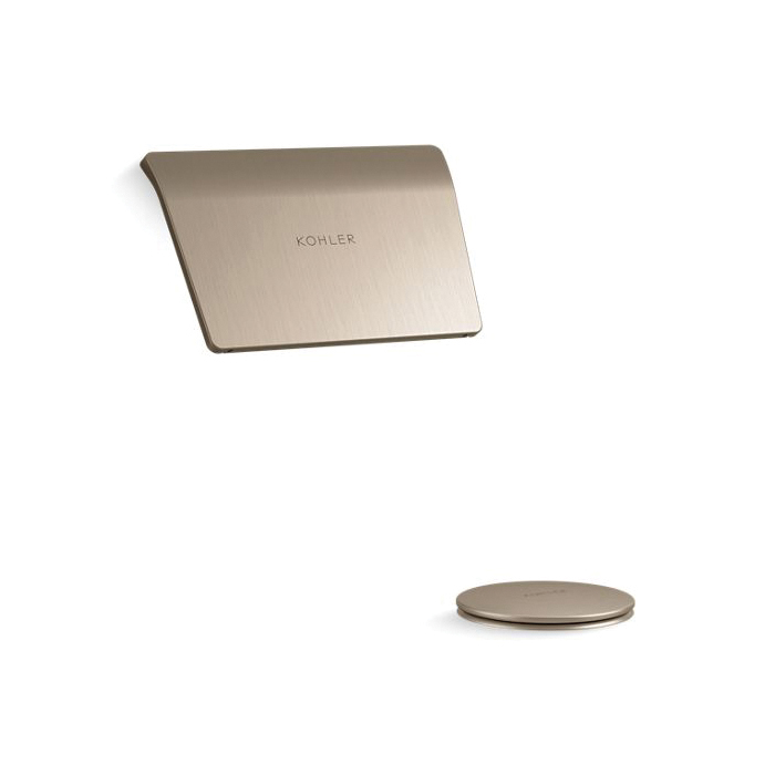 Kohler® 23857-BV Bath Drain Trim, For Use With Tea-for-Two® Cable Pop-Up Drain