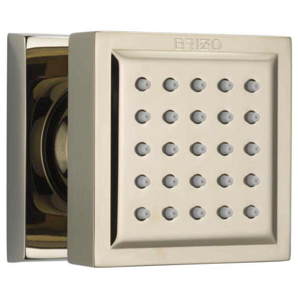Brizo® 84121-PN Touch-Clean® Adjustable Square Body Spray, (1) Full Spray, 2 gpm Maximum, Wall Mount, Import