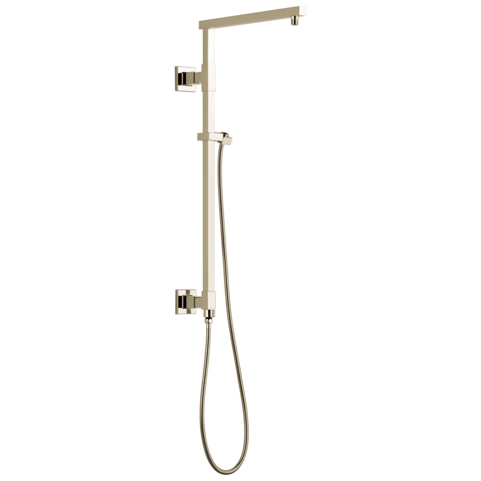 DELTA® 58420-PN-PR Universal Showering Components Angular Shower Column, 26 in Shower Head, 34.53 in L Shower Arm, Import