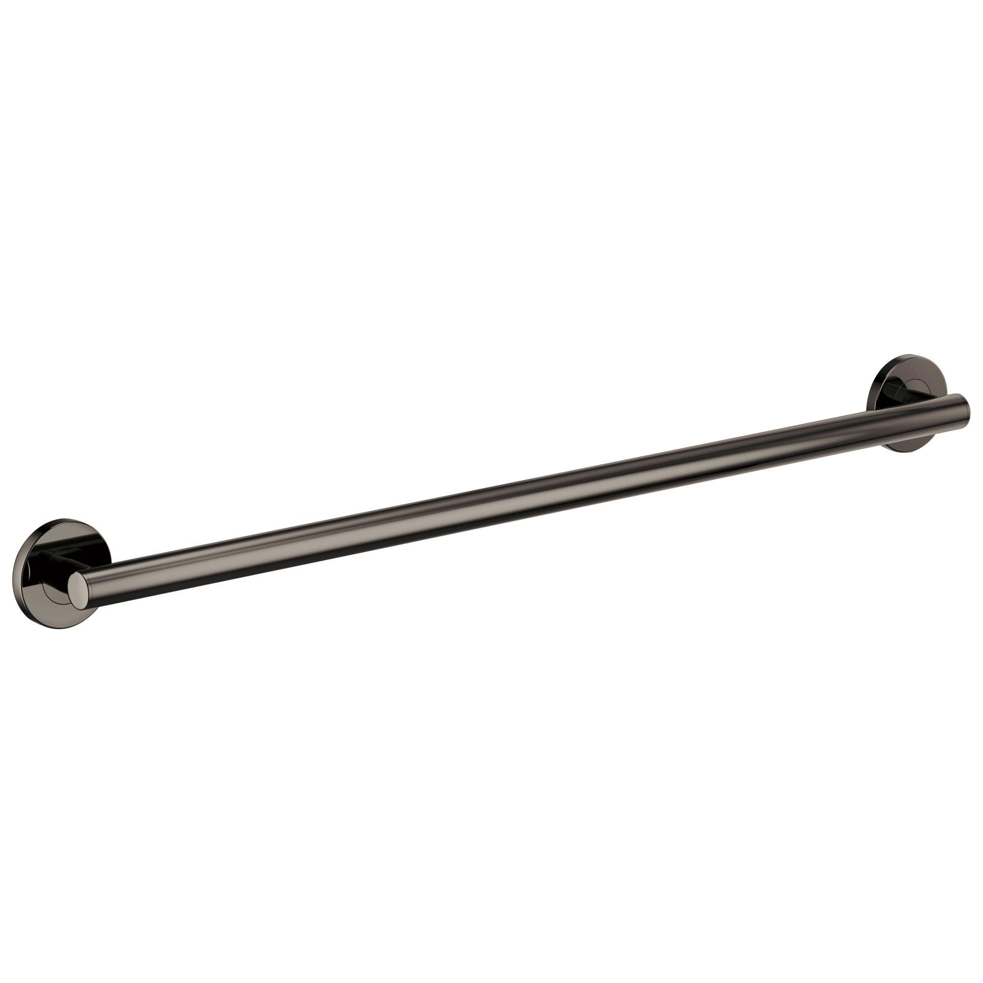 Brizo® 693675-BNX Euro Round Decorative Grab Bar, 1-1/4 in Dia x 39-1/2 in L, Brilliance® Black Onyx, Import