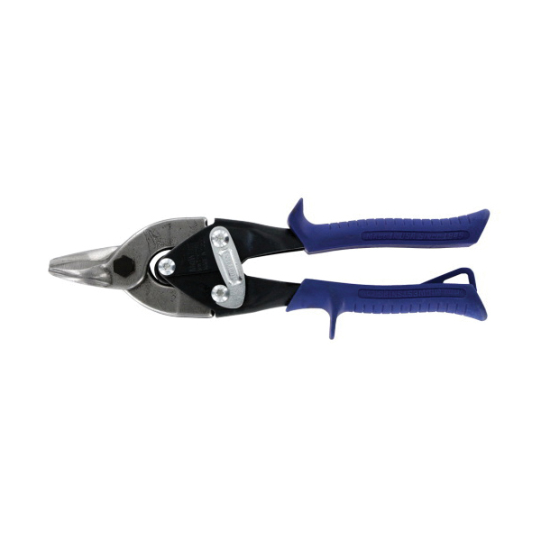 Midwest Snips&reg; MWT-6716B Bulldog Aviation Snip, 16 ga Cold Rolled Steel, 18 ga Stainless Steel Cutting, 7/8 in L of Cut, Straight/Notch Snip, Steel Blade
