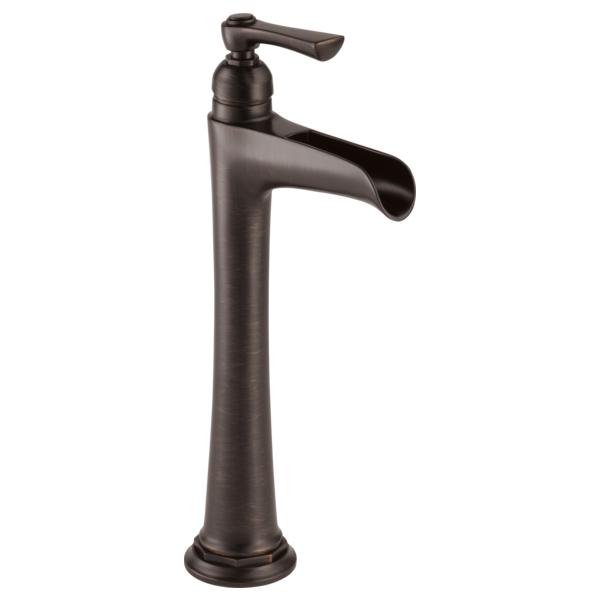 Brizo® 65461LF-RB Vessel Lavatory Faucet, Rook™, Commercial, 5-7/16 in Spout, 10-1/4 in H Spout, Venetian Bronze, 1 Handles, Import