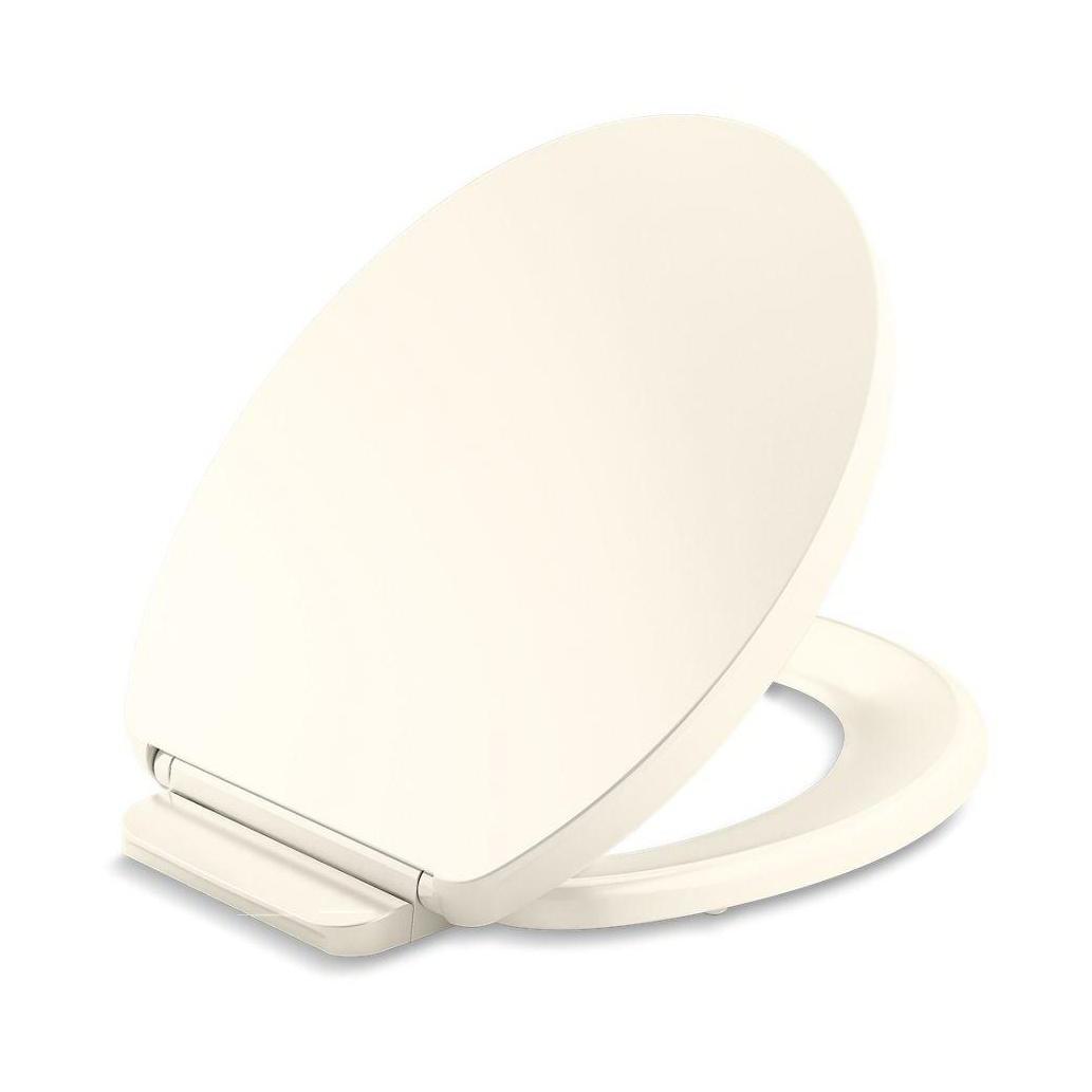 Kohler® 26802-96 26802 Toilet Seat, Impro®, Round Bowl, Closed Front, Biscuit, Quiet-Close™ Hinge
