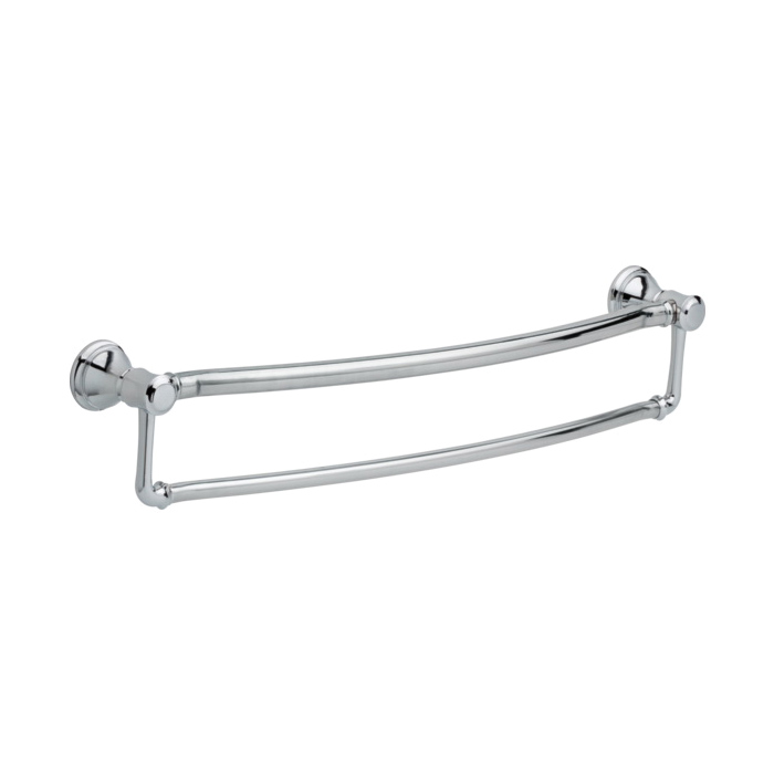 DELTA® 41319 Traditional Towel Bar With Assist Bar, Decor Assist™, 24 in L Bar, 4-3/8 in OAD x 5 in OAH, Stainless Steel, Polished Chrome, Import