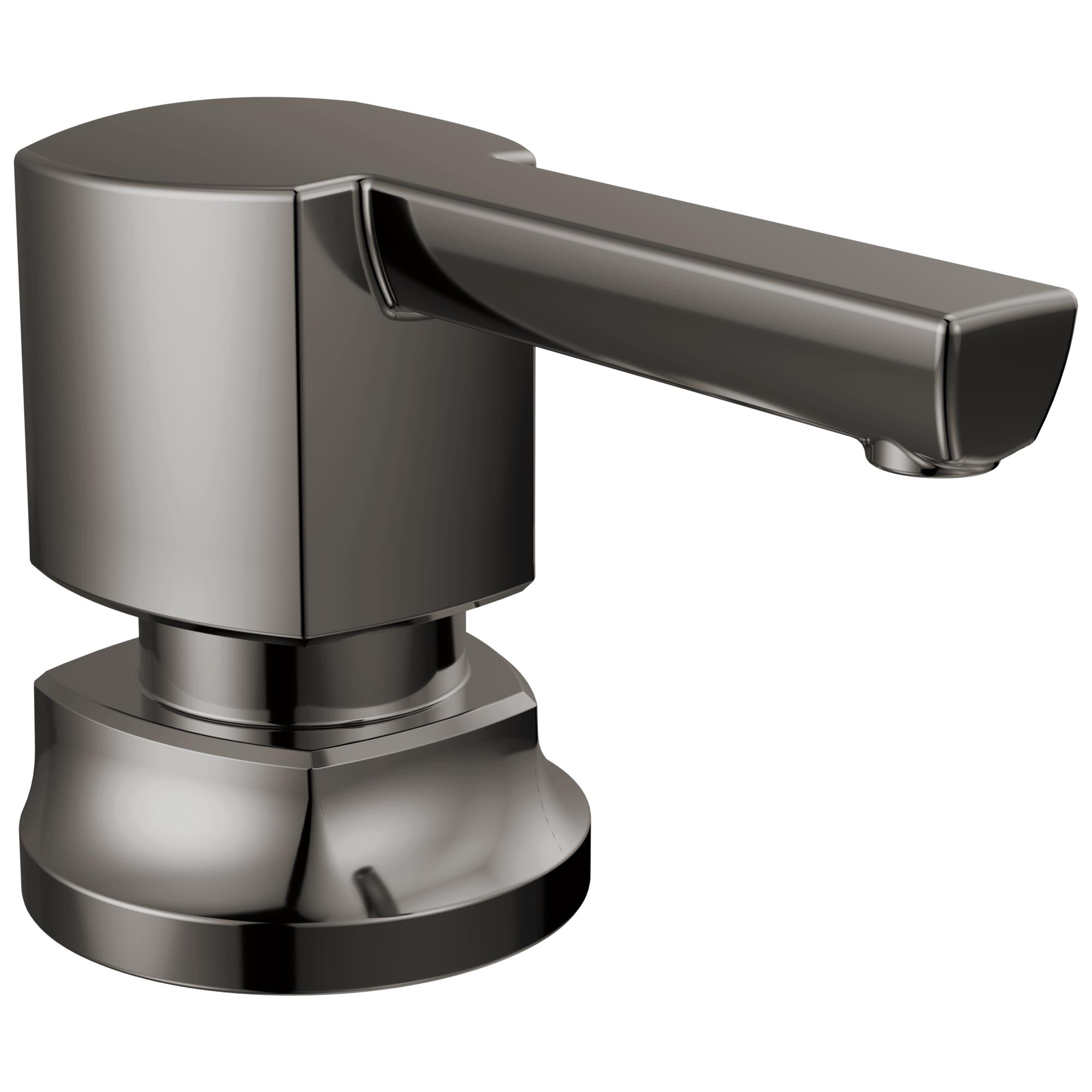 Brizo® 695306-BNX-L Kintsu® Refillable Soap and Lotion Dispenser, Black Onyx, 4.56 in OAL, Zinc, Import