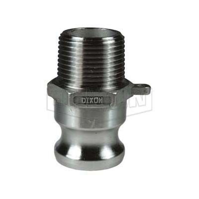 Dixon&reg; 250-F-SS Boss-Lock&trade: Type F Cam and Groove Adapter, 2-1/2 in, Male Adapter x MNPT, 316 Stainless Steel