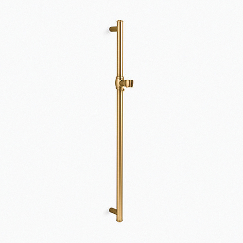 Kohler® 72798-2MB Artifacts® Adjustable Shower Slidebar, 30 in L Bar, 3-3/16 in OAD, Metal, Vibrant® Brushed Moderne Brass