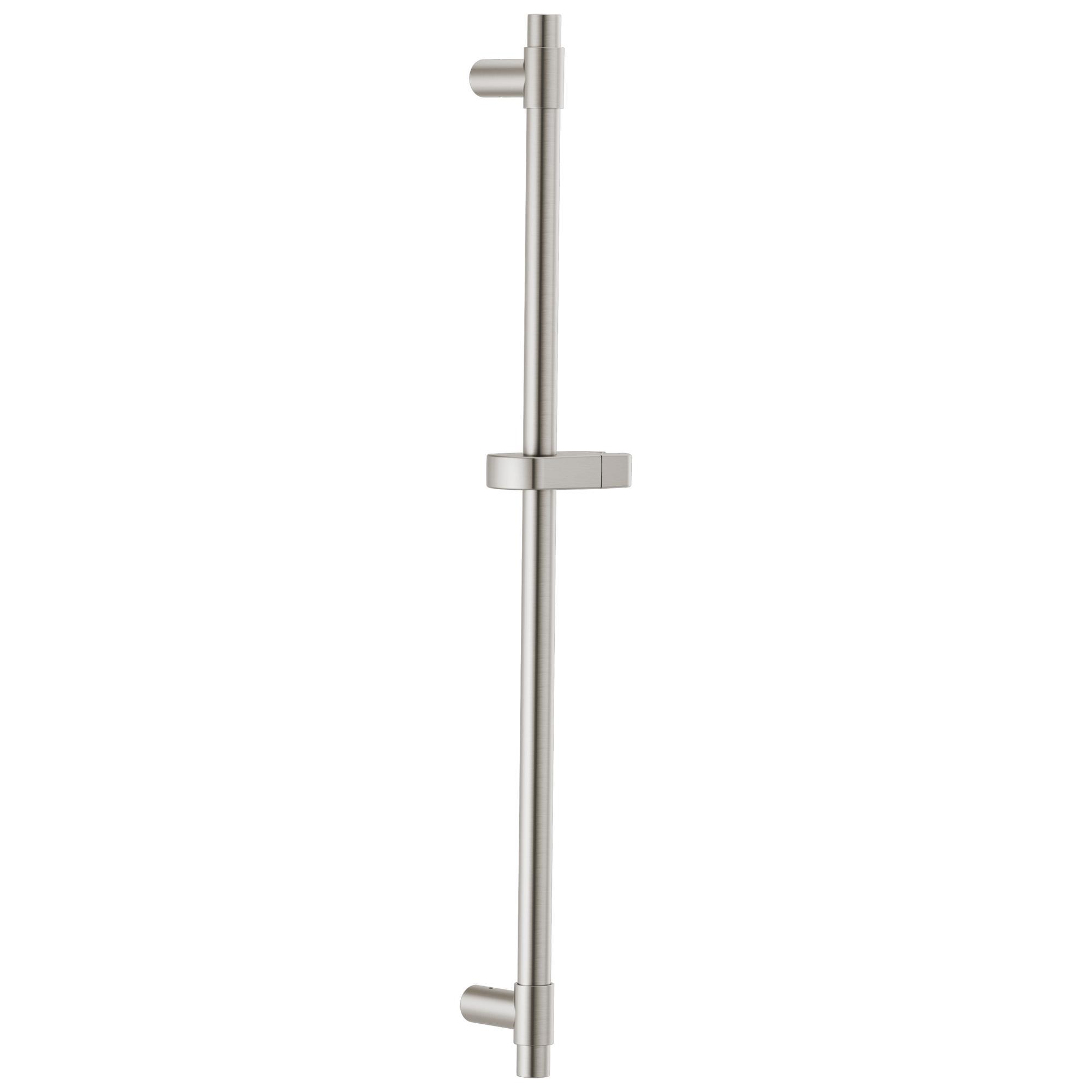 DELTA® 56361-SS Adjustable Slide Bar, 24 in L Bar, 1 in OAL x 2.88 in OAD, Brass, Brilliance® Stainless Steel, Import