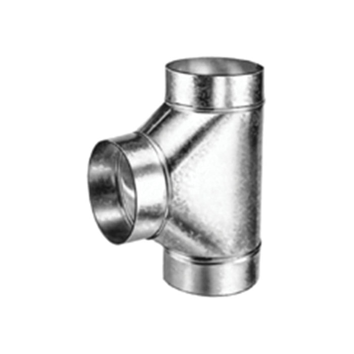 Snappy™ 422-046NC Non-Crimped Air Flow Tee, 4 in, 26 ga