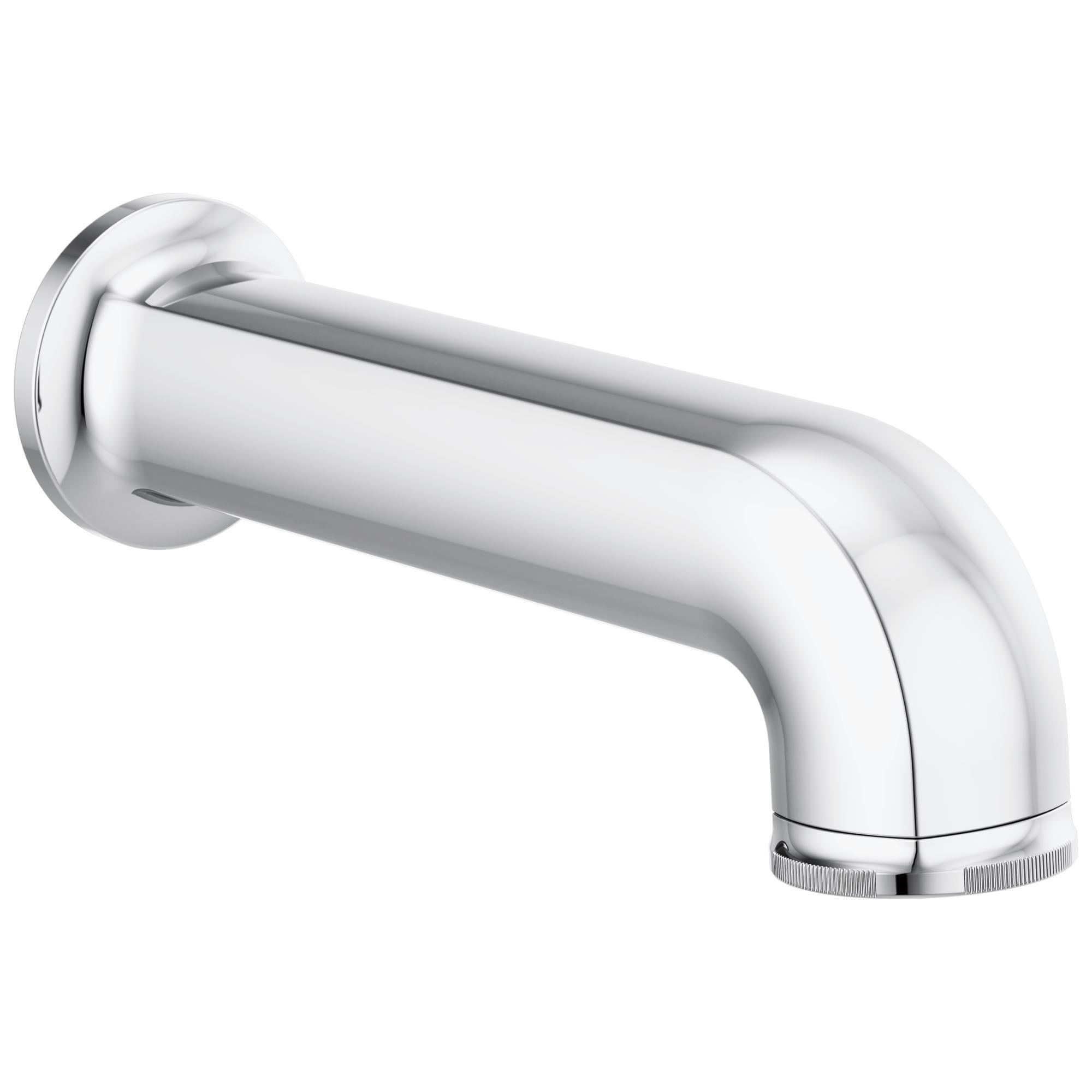 Brizo® 73506-PC Kintsu™ Diverter Pull-Down Tub Spout, 2-1/4 in Dia x 8-9/16 in L, For Use With Tub and Shower, Solid Brass, Polished Chrome, Import