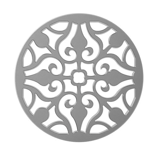 Newport Brass® 243-404/26 Decorative Round Shower Drain Trim Plate, 4 in Dia, Solid Brass