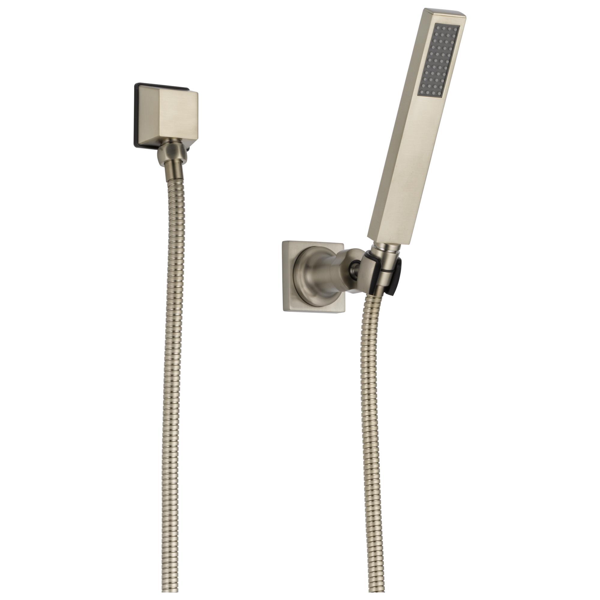 Brizo® 85880-BN Hand Shower, Siderna®, 1 Shower Head, 2 gpm, 60 to 82 in L Hose, 1/2-14 NPSM Connection, Brushed Nickel, Import