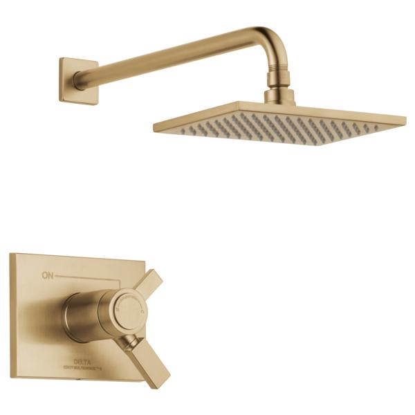 DELTA® T17T253-CZ TempAssure® 17T Shower Trim, 2.5 gpm Shower, Brilliance® Champagne Bronze