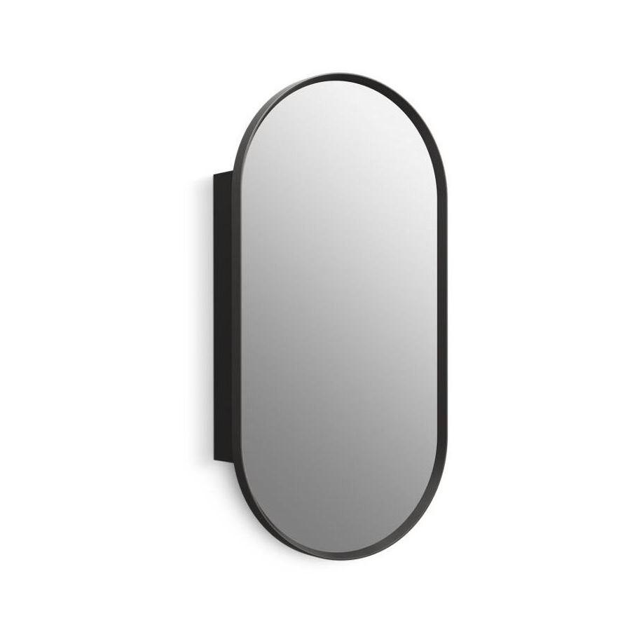 Kohler® 35573-BLL 35573 Verdera® Framed Medicine Cabinet, 5-9/16 in OAL 15 in OAW 30 in OAH, Anodized Aluminum, Matte Black