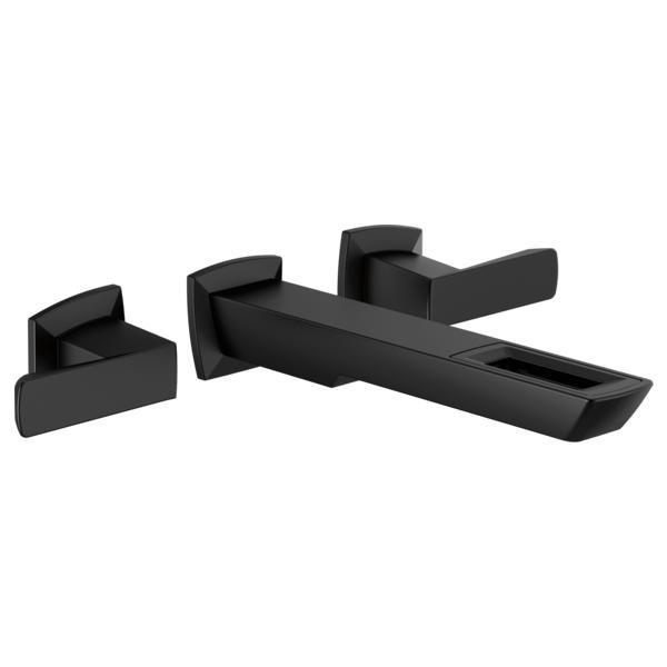 Brizo® T65886LF-BL-ECO Lavatory Faucet, Vettis™, 1.2 gpm, 7-7/8 in Center, Matte Black, 2 Handles, Function: Traditional