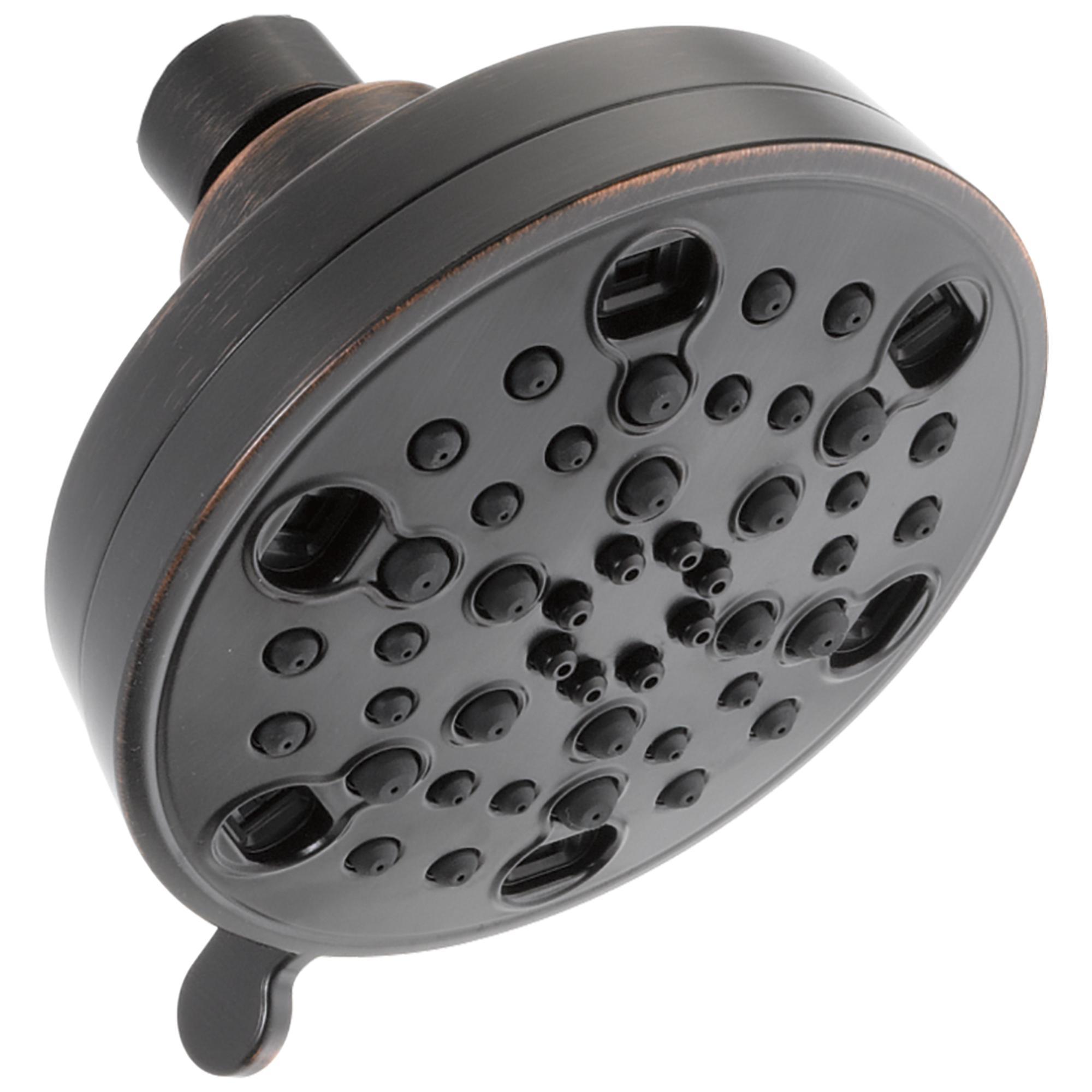 DELTA® 52638-RB18-PK Contemporary Showerhead, 1.75 gpm Min, 5 Sprays, 4-3/16 in Dia Head, Import