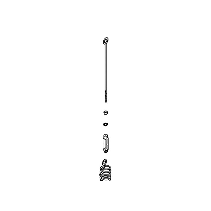 Kohler® 30155 Lift Rod Assembly Kit, For Use With Model K-7223 Bath Drain