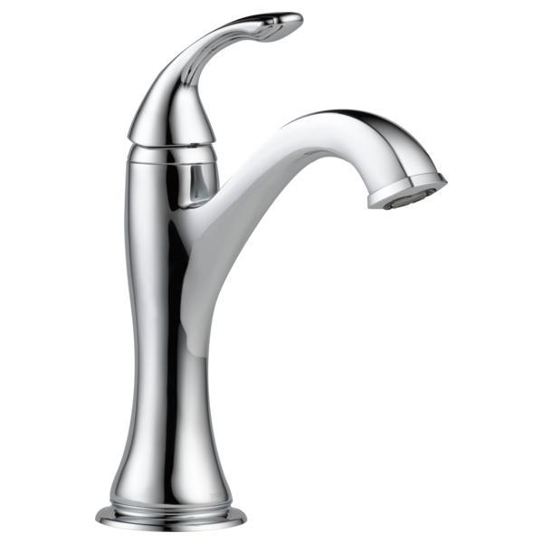 Brizo® 65085LF-PC-ECO Charlotte® Lavatory Faucet, Commercial, 1.2 gpm Flow Rate, 5-3/4 in H Spout, 1 Handles, 1 Faucet Holes, Polished Chrome, Function: Traditional