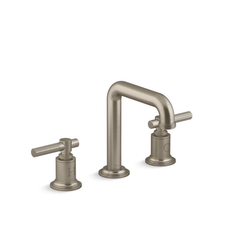 Kallista P21222-LV-BV Central Park West® Sink faucet, arch spout, lever handles, Brushed Bronze
