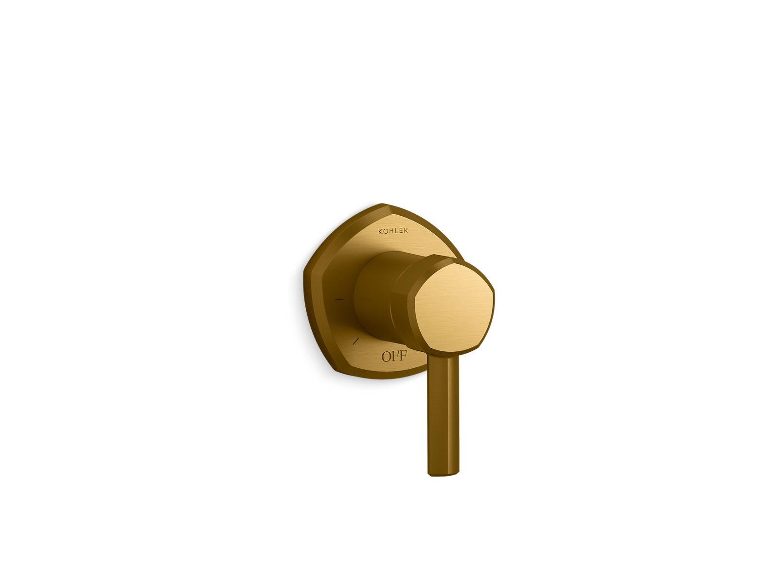 Kohler® T27041-4-2MB T27041-4 Volume Control Valve Trim, Vibrant Brushed Moderne Brass