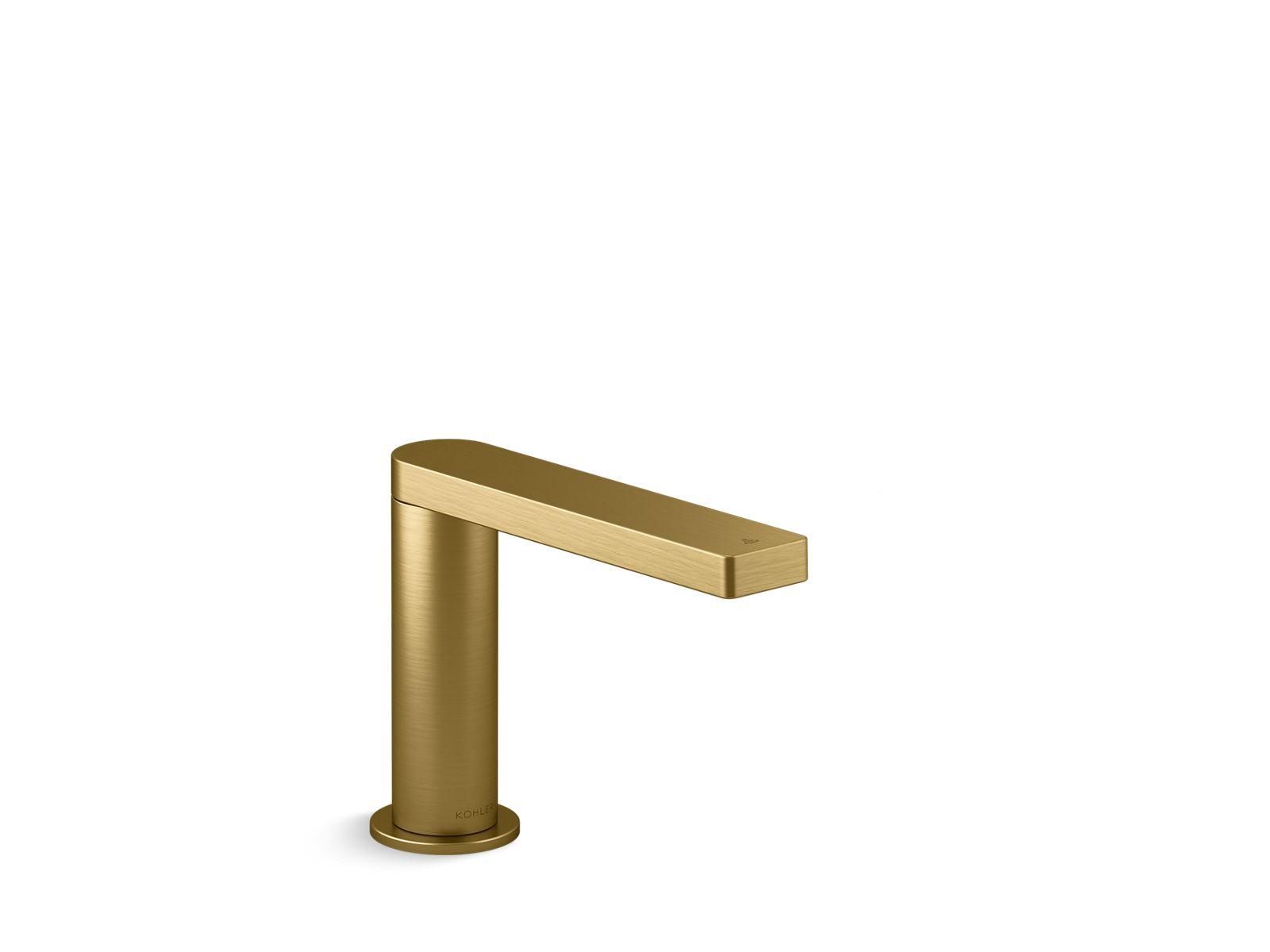 Kohler® 103C36-SANA-2MB Composed® AC Powered Faucet, 0.5 gpm Flow Rate, 4-7/8 in H Spout, 1 Faucet Holes, Vibrant Brushed Moderne Brass, Touchless Function