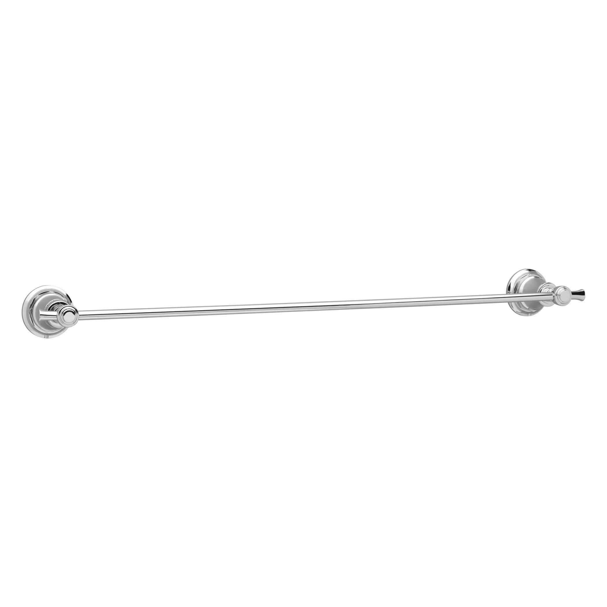 Brizo® 692461-PC Rook™ Towel Bar, 24 in L Bar, 3-1/2 in OAD x 2-5/16 in OAH, Metal, Polished Chrome, Import