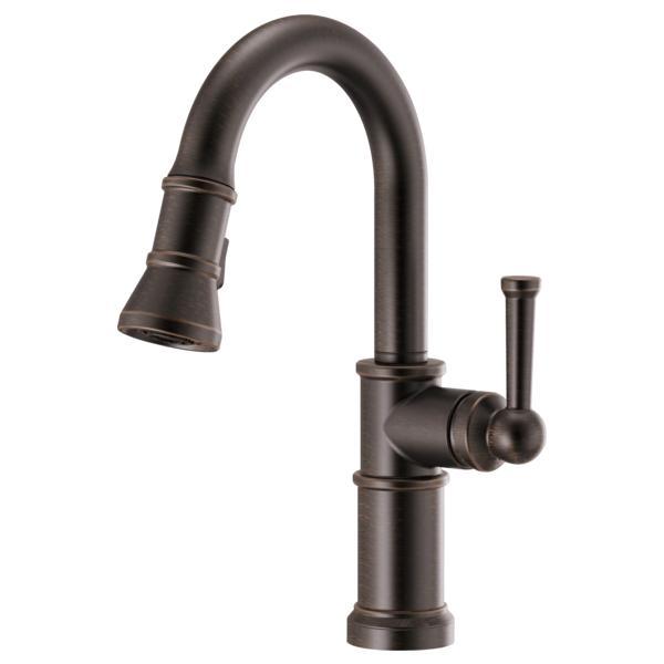 Brizo® 63925LF-RB Pull-Down Prep Faucet, Artesso®, Venetian Bronze, 1 Handle, 1.8 gpm