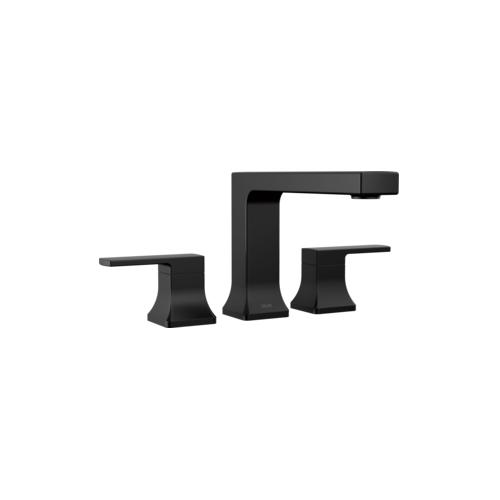 DELTA® T2737-BL Velum™ Rough-In Kit Roman Tub Trim, 10 to 16 in Center, Matte Black, 2 Handles, Import