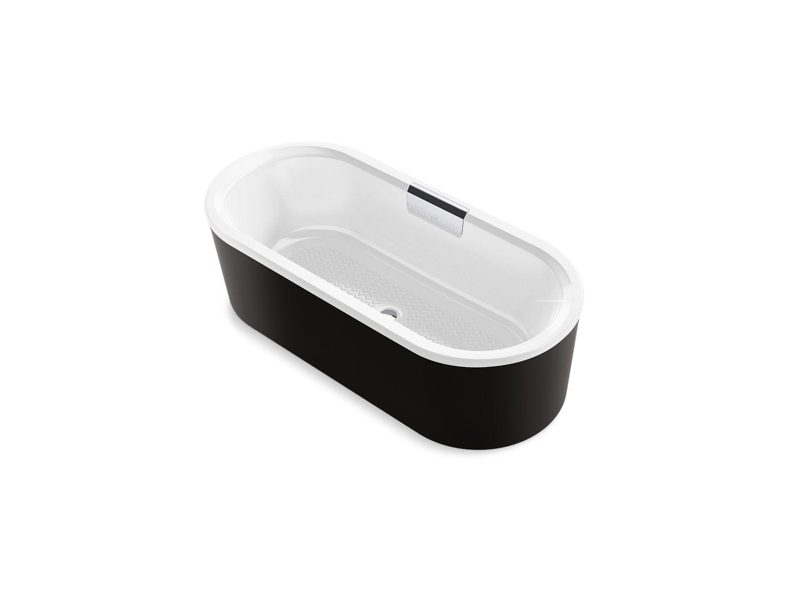 Kohler® 29325-7-0 Volute™ Bathtub, Soaker, 63 in L x 28-5/16 in W, Center Drain, White