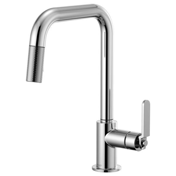 Brizo® 63054LF-PC Litze™ Pull-Down Kitchen Faucet, 1.8 gpm Flow Rate, Polished Chrome, 1 Handles, 1 Faucet Holes, Function: Traditional, Domestic