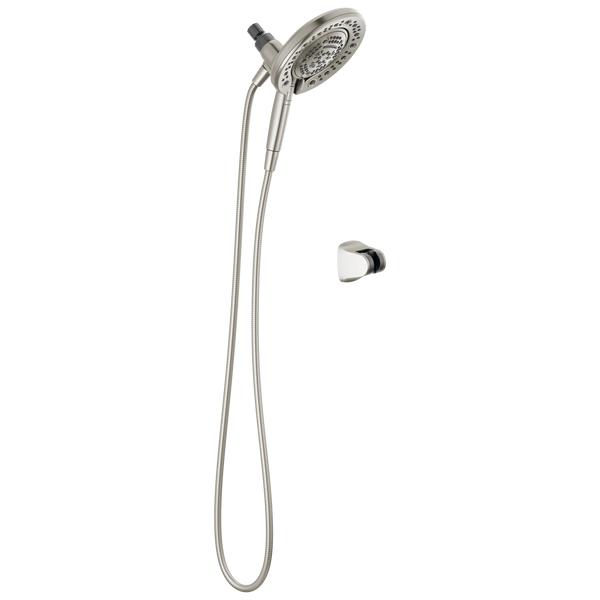 DELTA® 75687SN Universal Showering Components Multi-Function Showerhead, 1.75 gpm Max Flow, 7 Sprays, Wall Mounting, Import