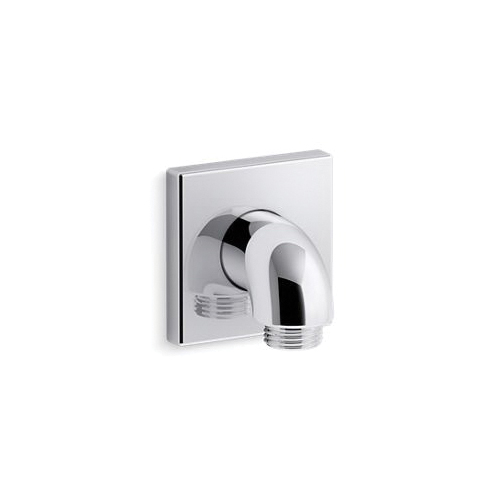 Kohler® 22175-CP Loure® Wall Mount Supply Elbow With Check Valve, 1/2 in x G1/2-14 Nominal, NPT End Style, Brass