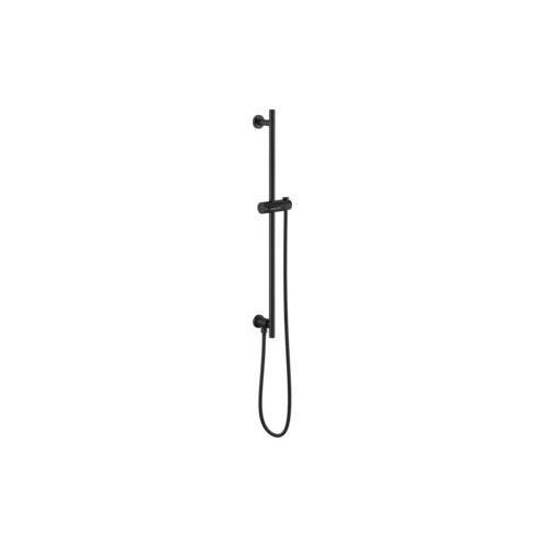 Brizo® 74792-BL Essential™ Shower Series Linear Round Universal Wall Slide Bar With Adjustable Slide, 28-7/8 in L Bar, 3-5/8 in OAD, Matte Black, Import