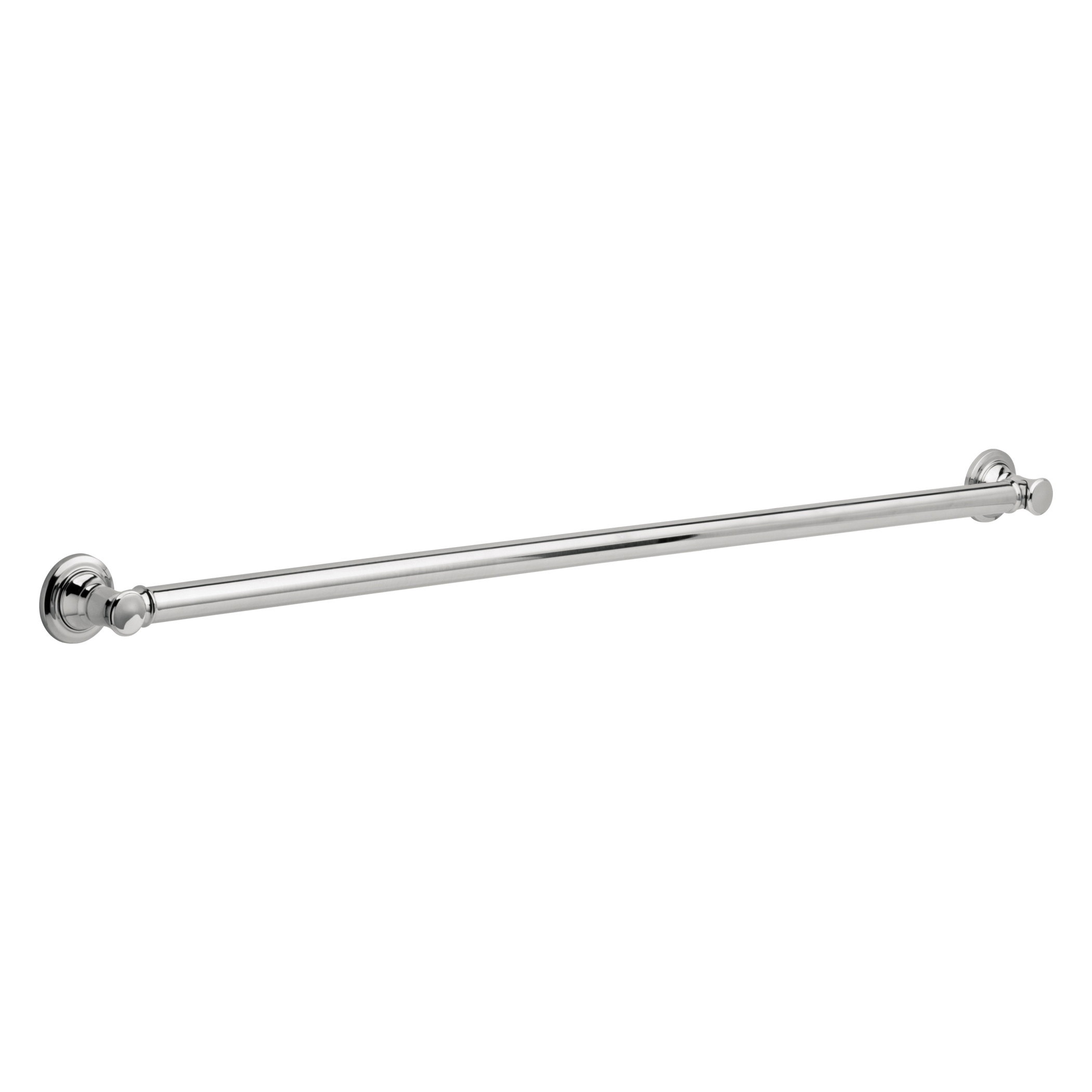 DELTA® 41642 Round Traditional Decorative Grab Bar, 42 in L x 1-1/4 in Dia, Polished Chrome, Import