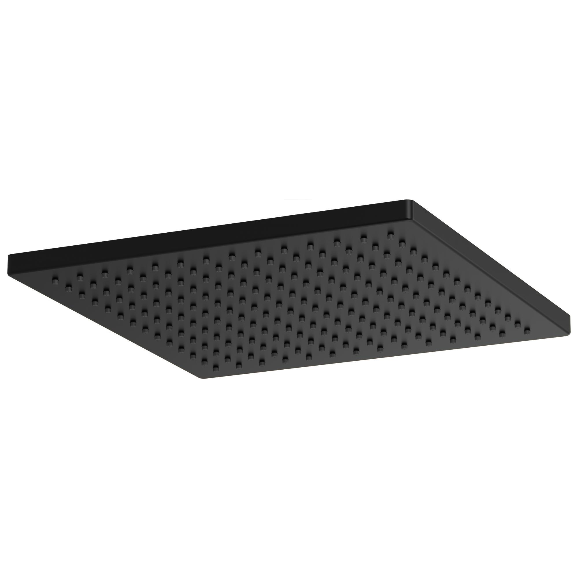 Brizo® 81399-BL-2.5 Raincan Shower Head, 2.5 gpm Flow Rate, 1 Spray, 2.38 in L x 11.81 in W x 11.81 in H Head, Import