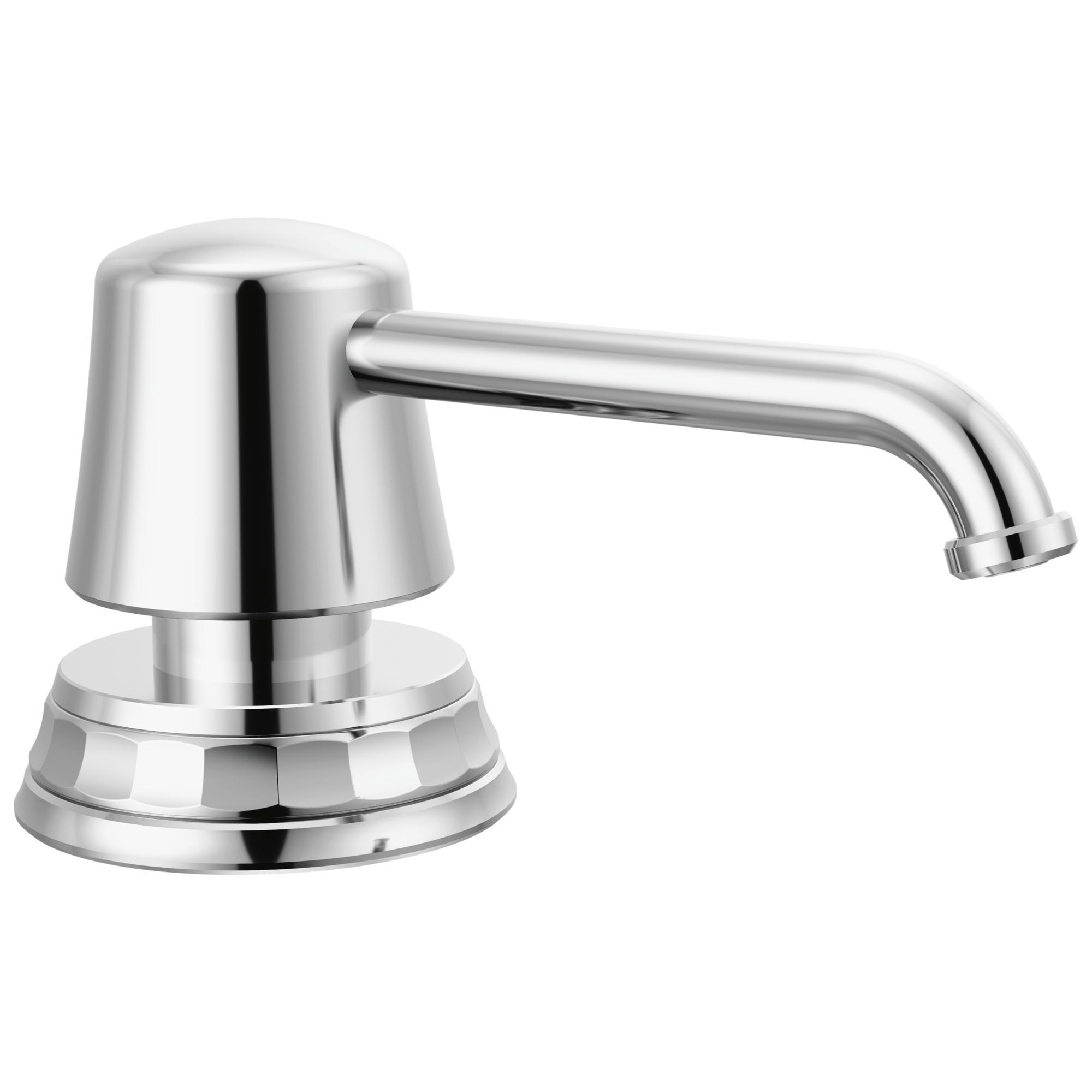 Brizo® RP101658PC Soap Dispenser, 13 oz Capacity, Deck Mounting, Import