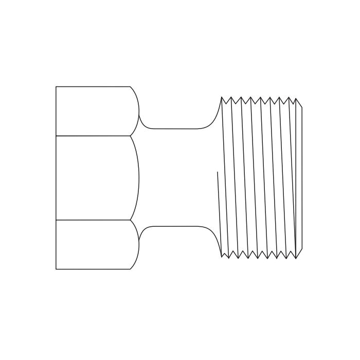 FORD A44-NL Extended Body Style Meter Adapter, For Use With To Change 3/4 x 1 in Meter to 1 in Meter Length